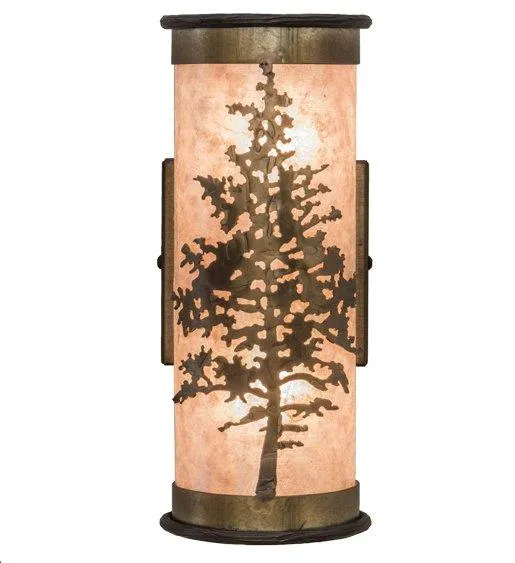 Silver Mica Tamarack Wall Sconce