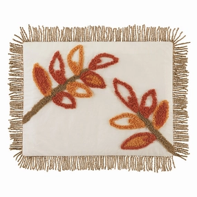 Soft & Luxurious Fall Leaf Branch Chenille Pillow Sham pillowcases,cotton pillow covers,bed linen
