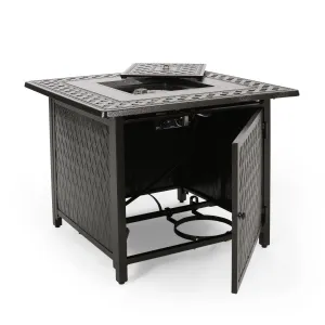 Square Aluminum Propane Fire Pit - NH869213 patio chairs, outdoor seating
