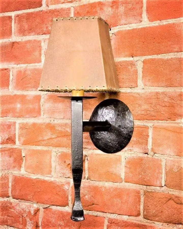 Square Arm Iron Wall Sconce dining table decor, bar servingware