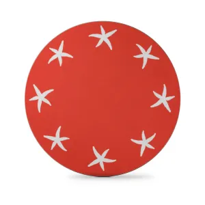 Starfish Round Table Mat Set of 4, Coral tufted headboard, king headboard