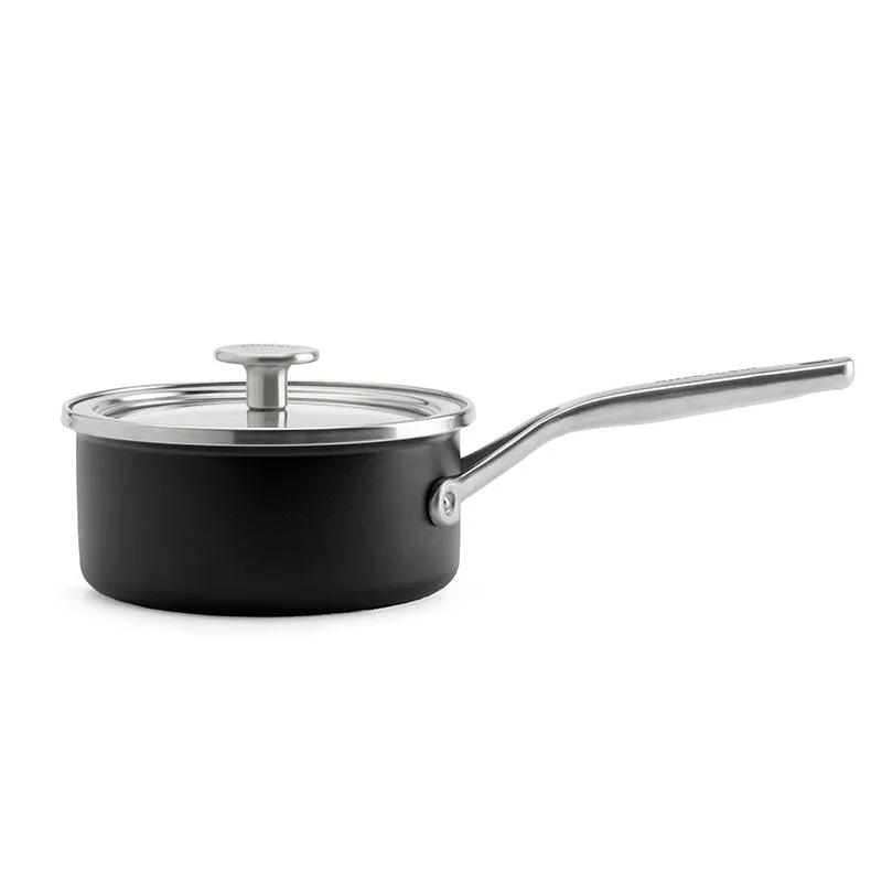 Steel Core Enamel Saucepan 16cm, Matte Black