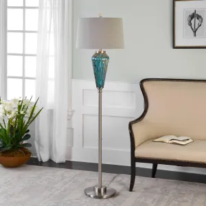 Stella Blue Glass Floor Lamp ceiling light, pendant lamp