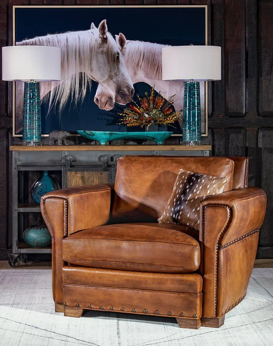 Stella Blue Glass Table Lamp