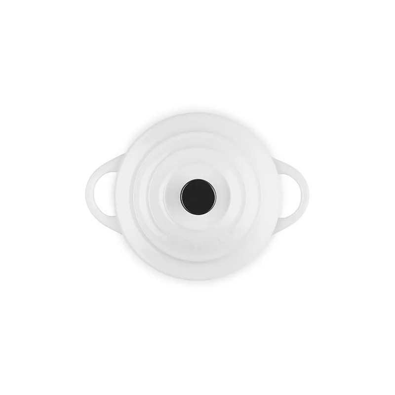 Stoneware Petite Round Casserole, 10cm, White