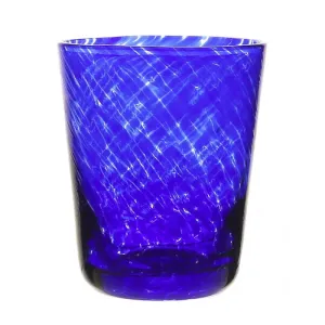 Studio - Vanessa Old fashioned tumbler, 10.5cm - 275ml, Sicilian Blue ceramic platter, appetizer tray