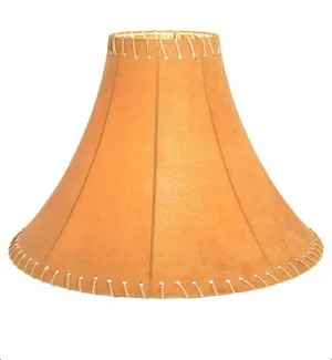 Tan Faux Leather Swoop Lamp Shade 18" laundry hamper, dirty clothes basket