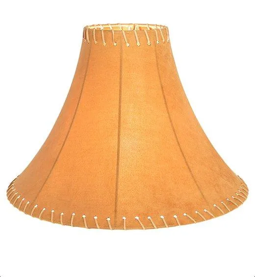 Tan Faux Leather Swoop Lamp Shade 18" laundry hamper, dirty clothes basket