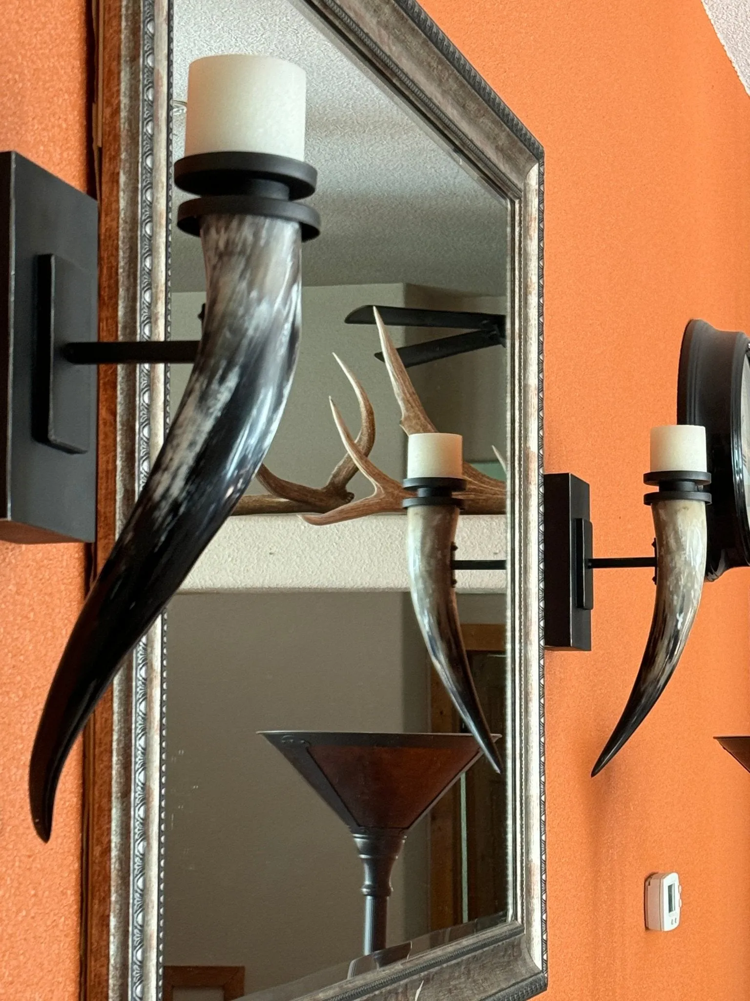 Taurine Steer Horn Candle Wall Sconce mattress topper, bed base