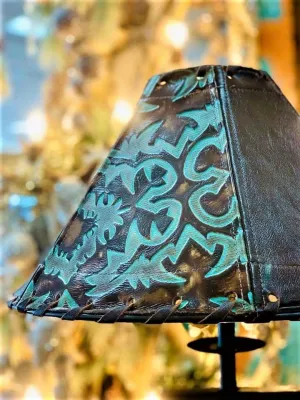 Terrant Turquoise Leather Lamp Shades laundry hamper, dirty clothes basket