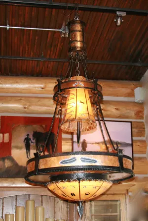 The Painted Feather Chandelier mattress topper, bed base