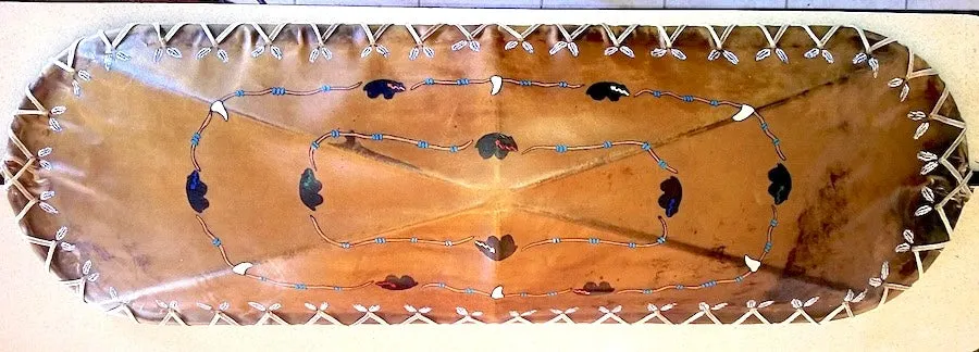 Tipi Village Rawhide Oval Chandelier