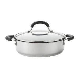 Total Casserole, 24cm - 2.8 litre, Stainless Steel curtain fabric, upholstery textile