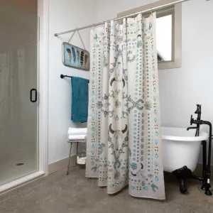 Turquoise & Steers Western Shower Curtain 3 piece sofa set, living room set