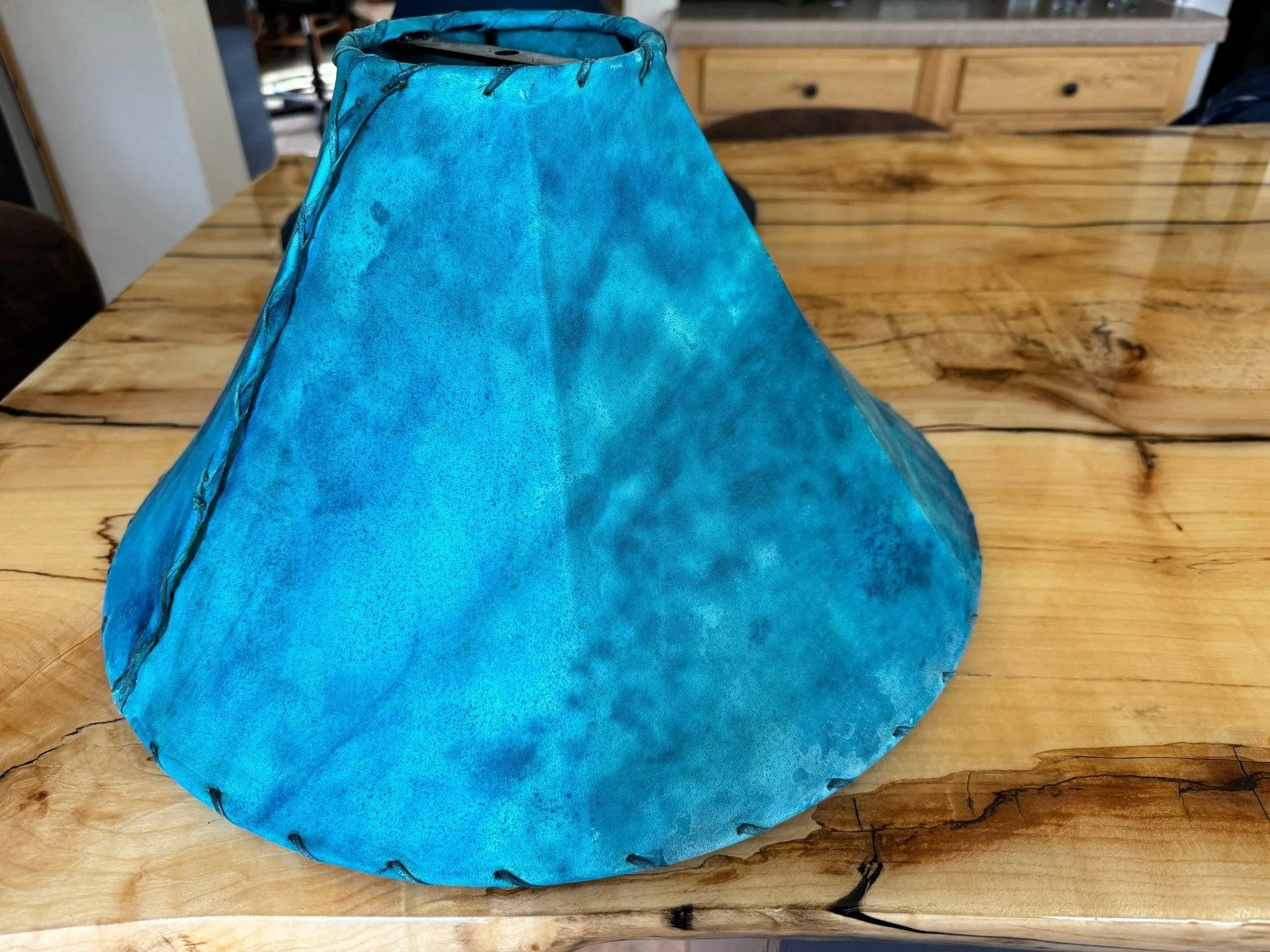 Turquoise Genuine Rawhide Lamp Shades mattress topper, bed base