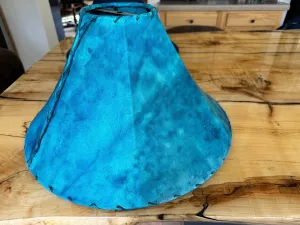 Turquoise Genuine Rawhide Lamp Shades laundry hamper, dirty clothes basket