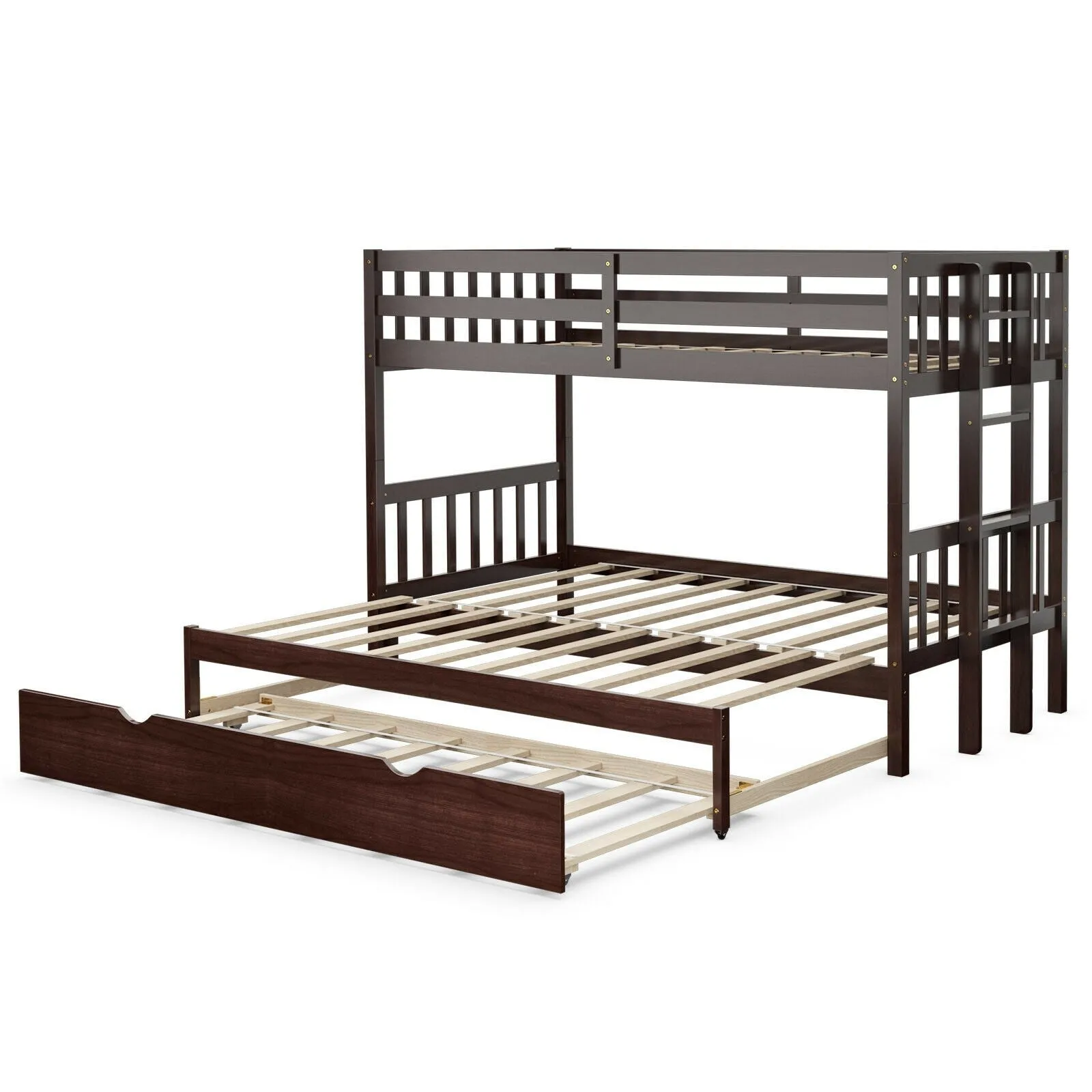 Twin Over Pull-Out Bunk Bed with Trundle
