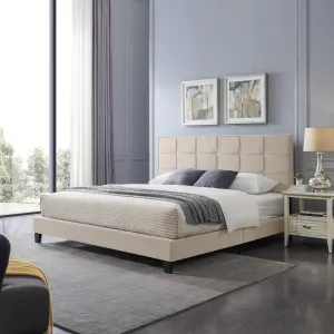 Upholstered King Bed Platform - NH421113 throw blanket, decorative pillow