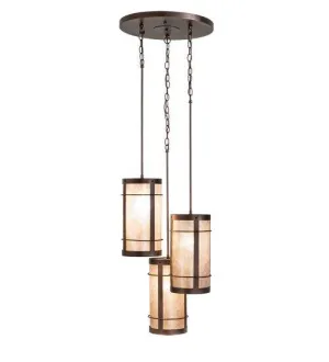 Villa 3 Light Cascading Pendant patio chat set, outdoor furniture set