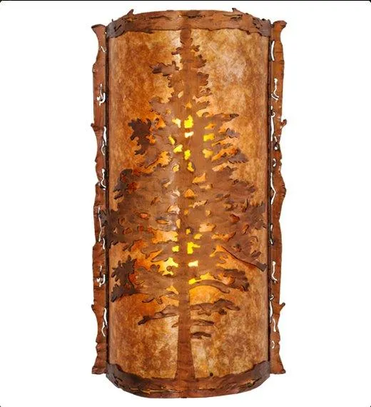 Vintage Copper Tamarack Wall Sconce