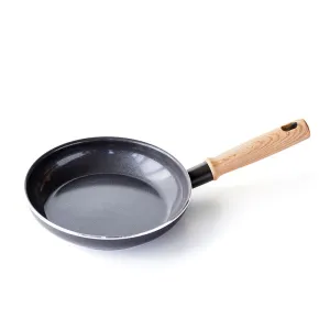 Vintage Non-Stick Frying Pan 20cm, Grey curtain fabric, upholstery textile