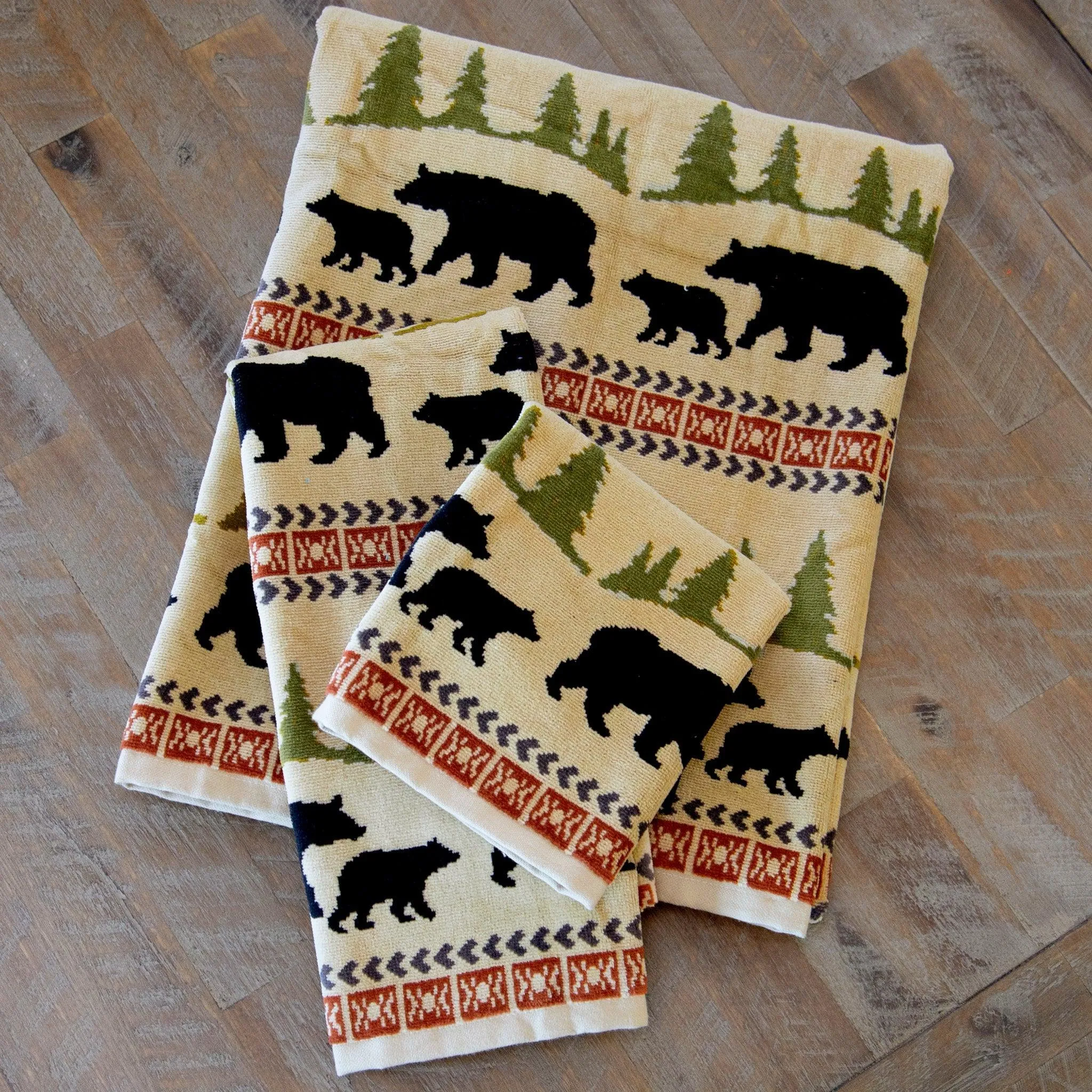 Wandering Wildlife Bathroom Towels bathroom furniture, vanity cabinet