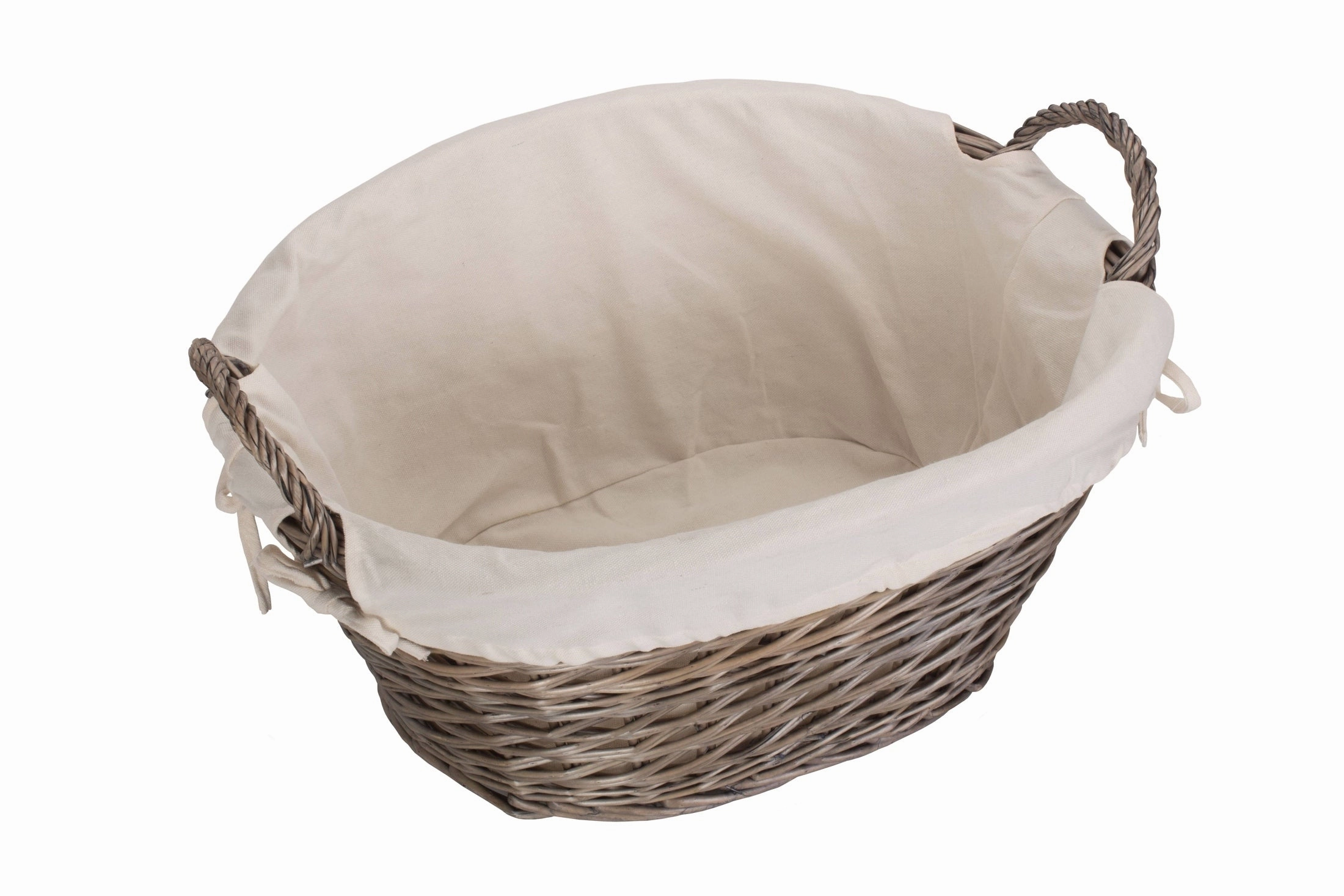 Wash Basket with White Lining - Small
