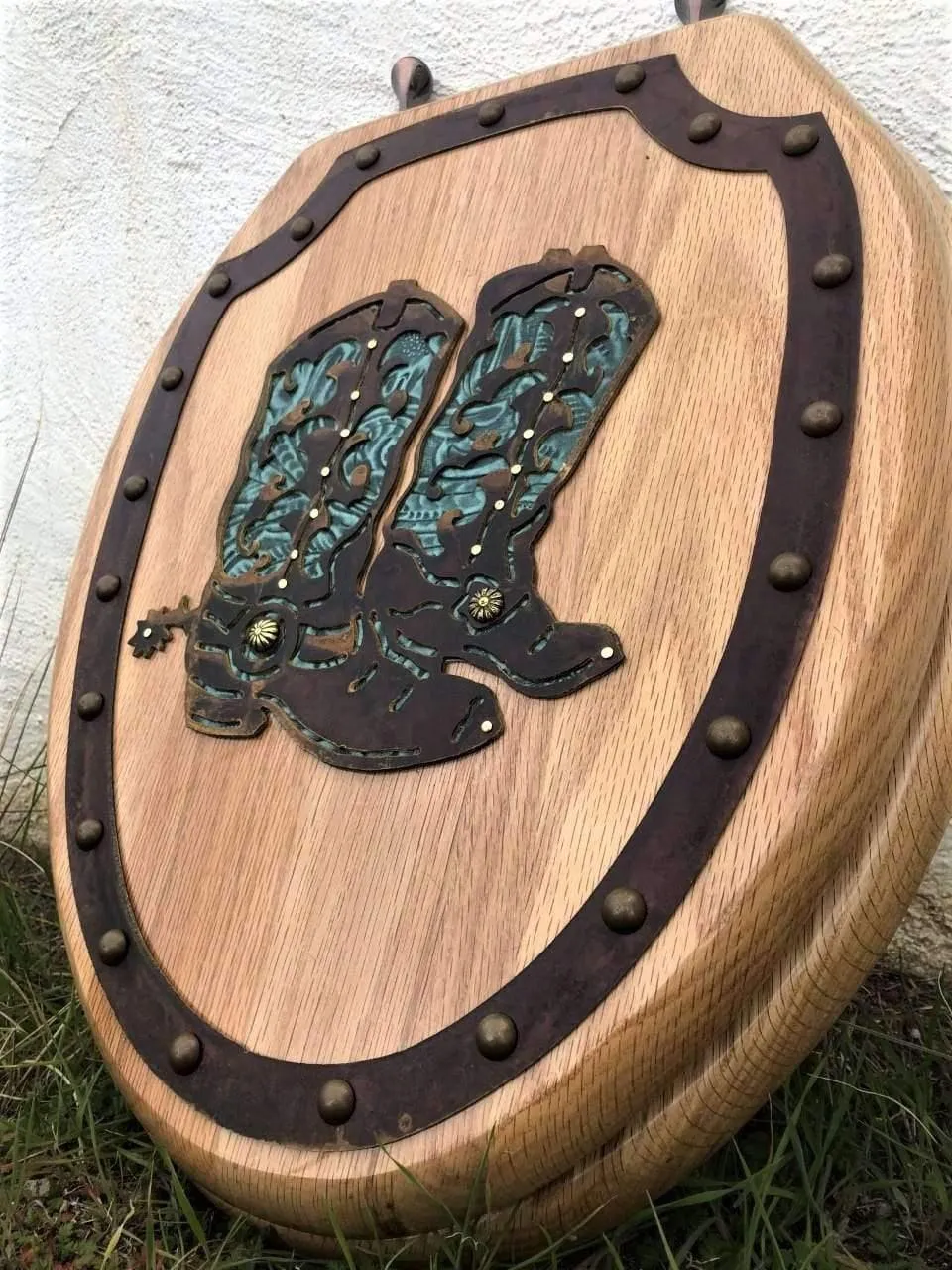 Western Bath Decor Toilet Seat - Turquoise Leather
