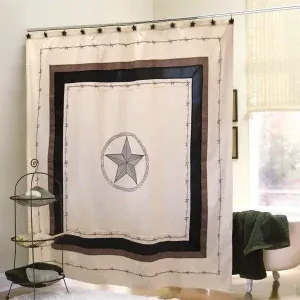 Western Star & Barbed Wire Shower Curtain 3 piece sofa set, living room set