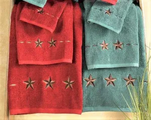 Western Star Embroidered Bathroom Towels bath towels, hand towels