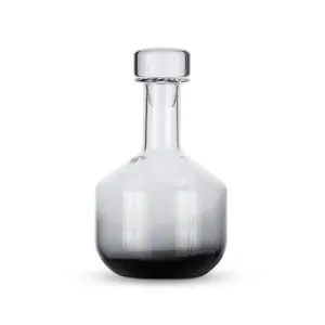 Whiskey decanter, 1 litre, Tom Dixon, Tank, black ceramic platter, appetizer tray