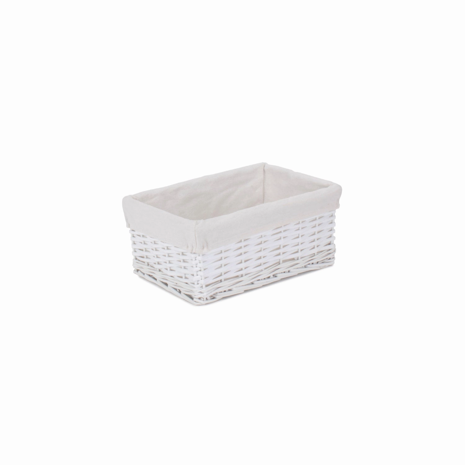 White Wicker Bathroom Linen Laundry Set 5