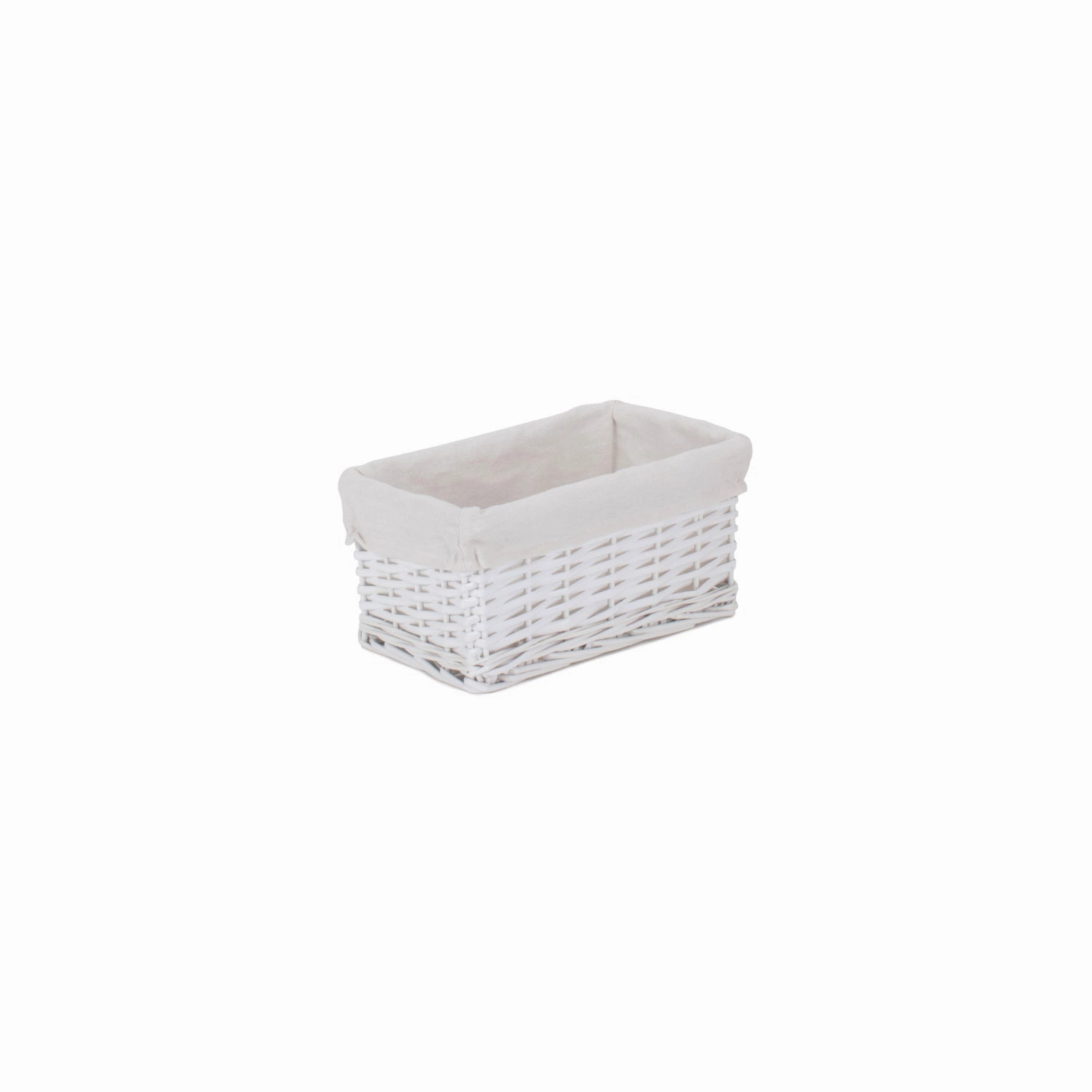 White Wicker Bathroom Linen Laundry Set 5