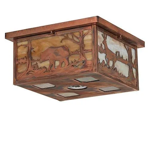 Wildlife Square Flushmount