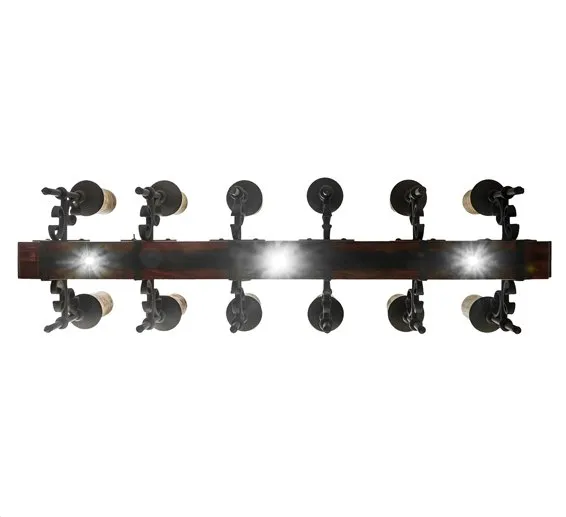 Wrought Iron & Beam Mansion Chandelier