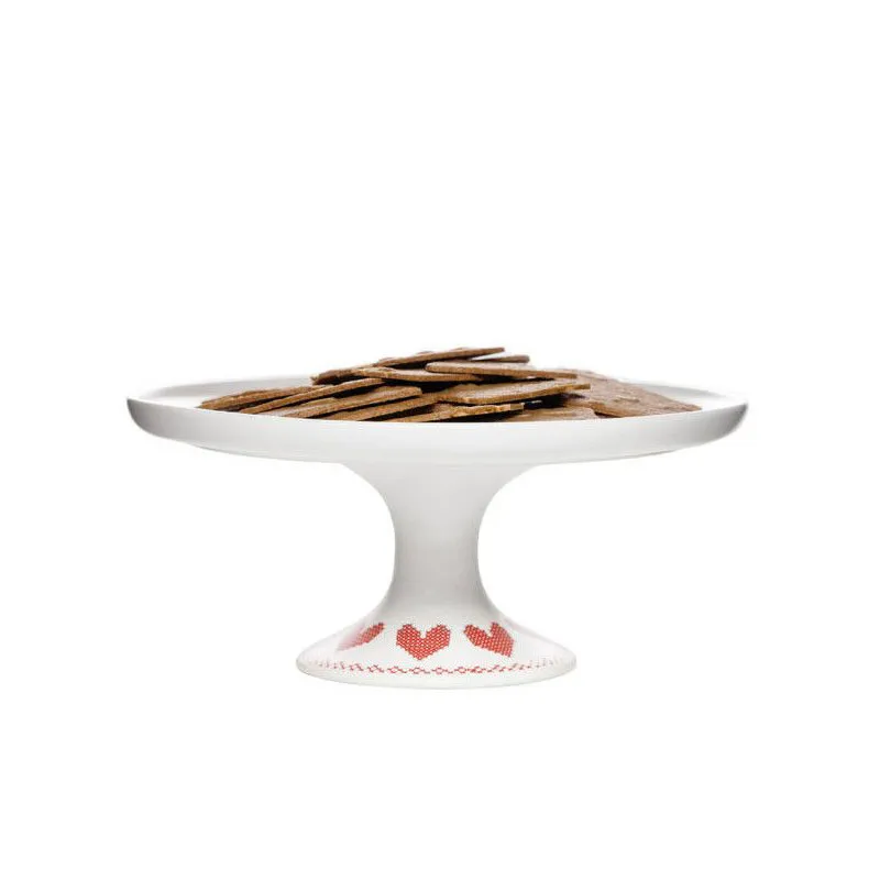 X-mas Cake Stand, White napkin rings, dining placemats