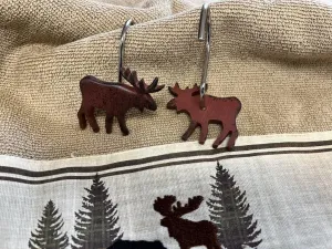 Yakutat Moose Shower Curtain Hooks bathroom accessories, soap dispenser