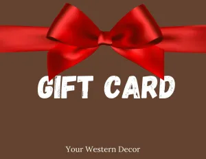YWD Gift Card dining table decor, bar servingware